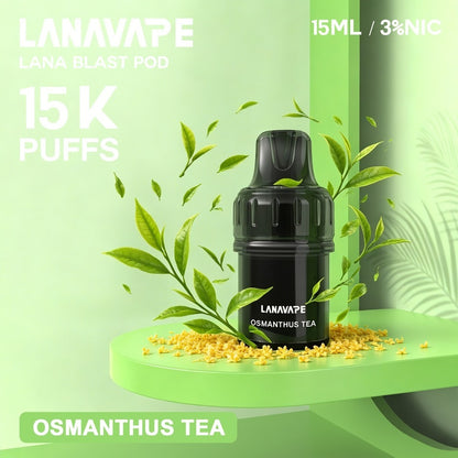 LANA 15000 換彈式電子煙｜直桿主機/煙彈單顆裝｜15000口大容量｜買三顆煙彈送一隻主機