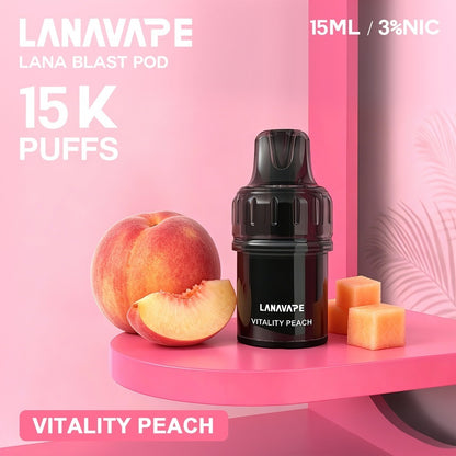 LANA 15000 換彈式電子煙｜直桿主機/煙彈單顆裝｜15000口大容量｜買三顆煙彈送一隻主機
